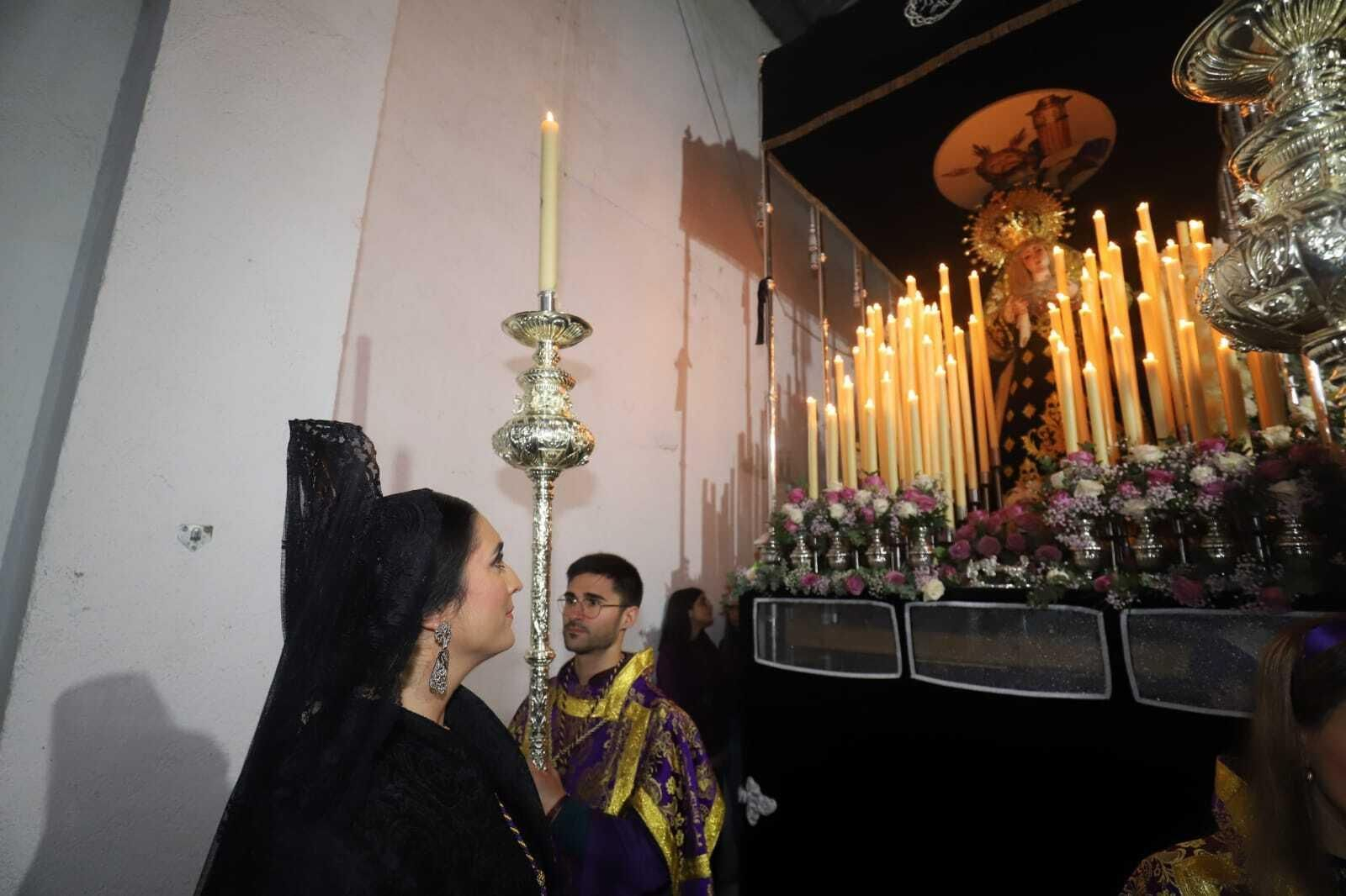 VILLANUEVA DE CÓRDOBA. Santo Encuentro Miércoles Santo en Villanueva de Córdoba: Emoción tras la suspensión del Santo Encuentro, en imágenes