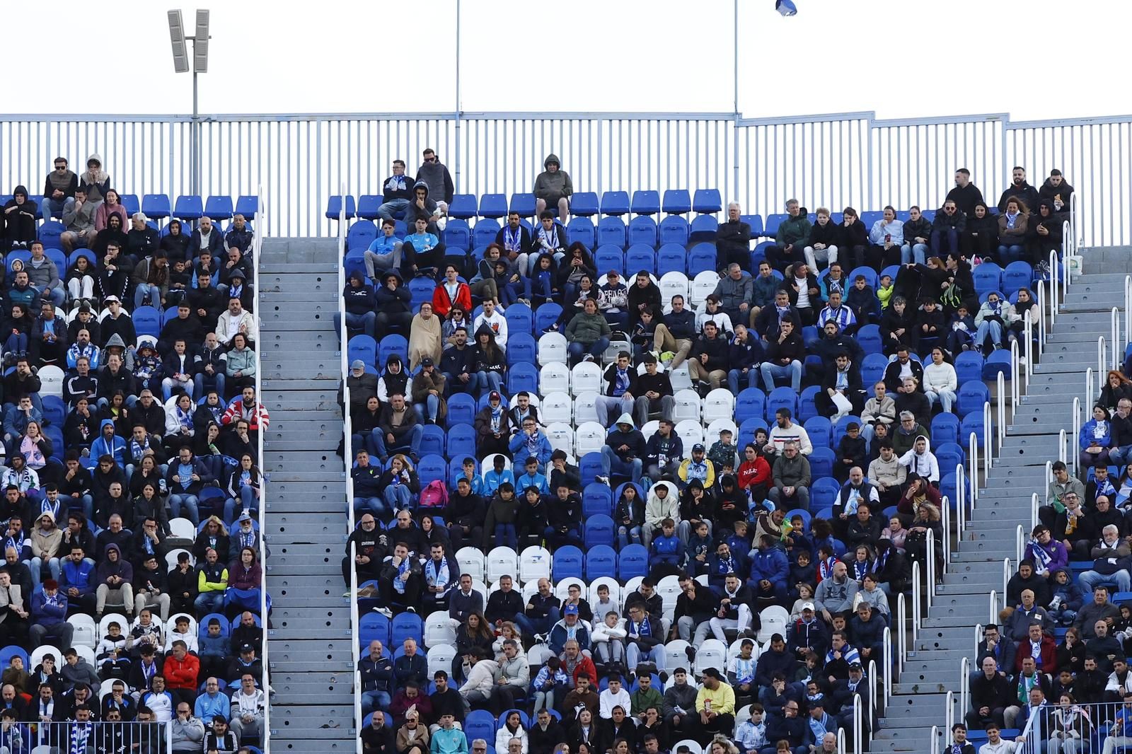 Búscate en La Rosaleda durante el Málaga CF-Racing de Ferrol