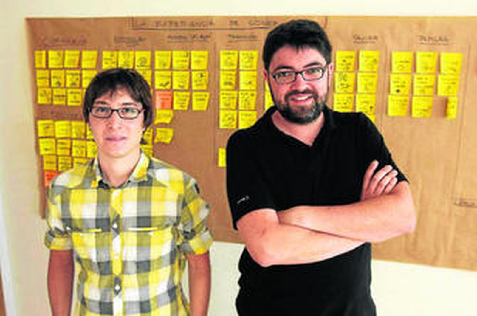 Manuel Rodríguez y Jacobo Navas, en su laboratorio de ideas.