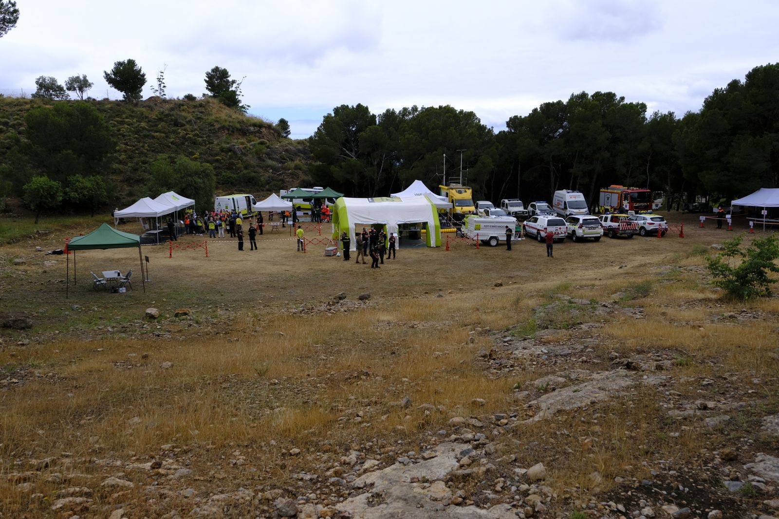 Fotogalería simulacro incendio forestal. Parque periurbano de Castala. Berja (Almería)