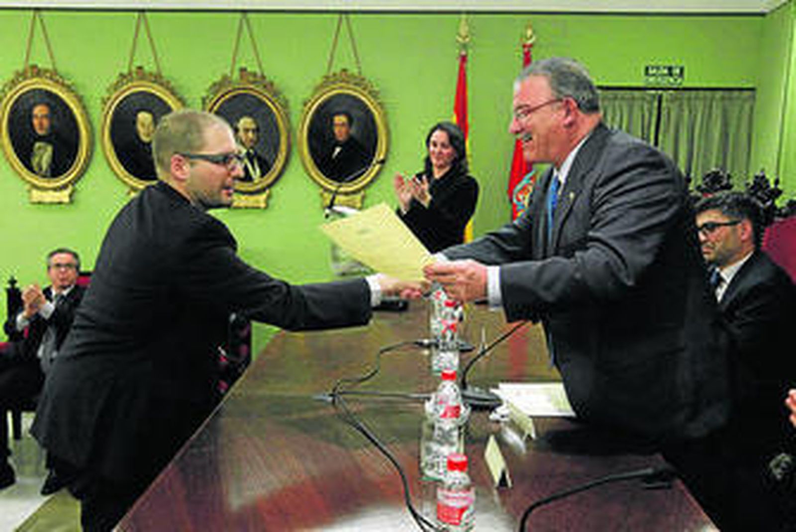 Momento de la ceremonia de clausura del máster.