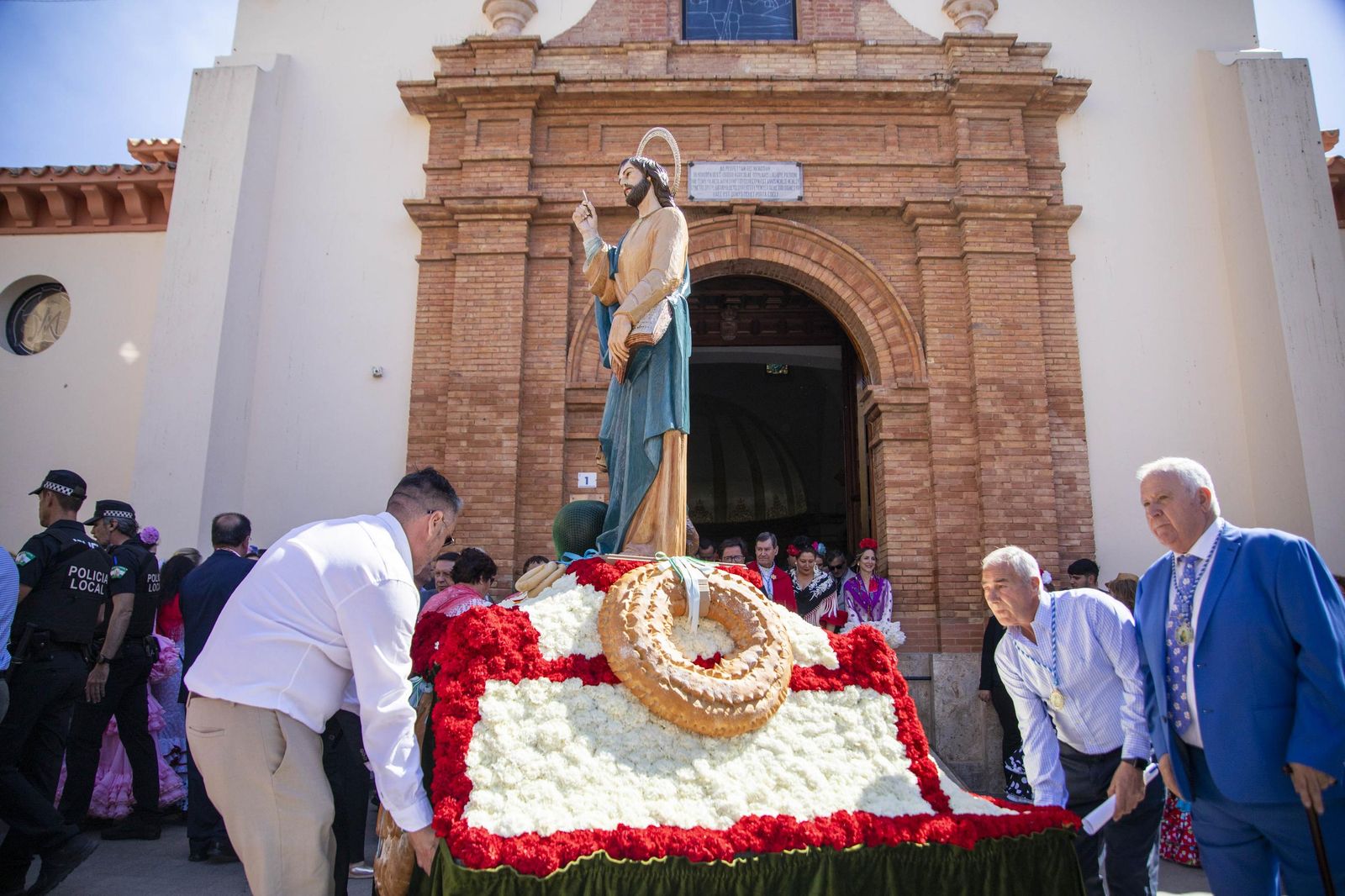 Las imágnes de la misa y procesión en honor a San Marcos en El Ejido