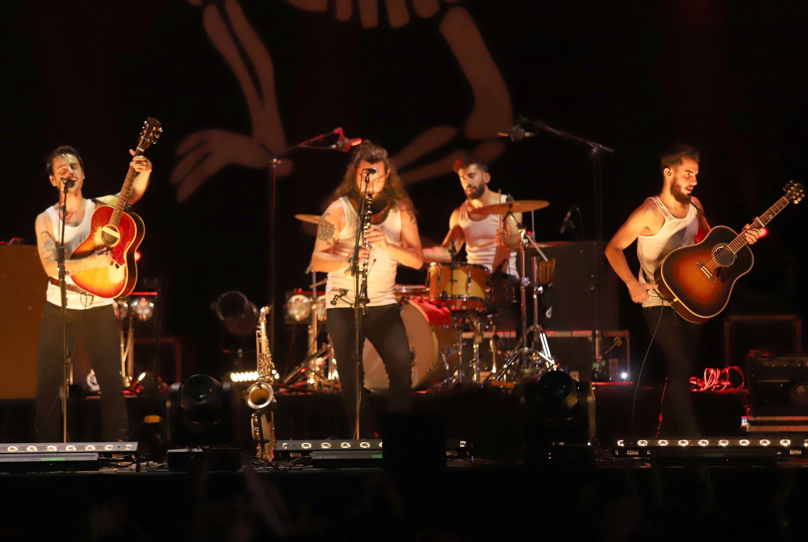 Imágenes del concierto de La M.O.D.A,  en las fiestas Colombinas de Huelva 2019