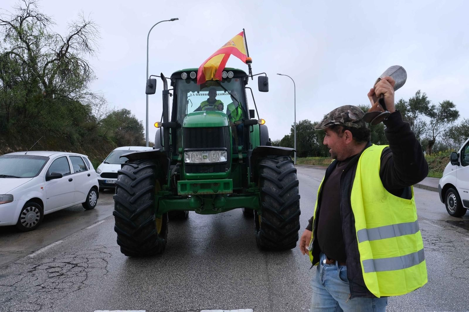 Ronda, epicento de las tractoradas de los agricultores este lunes