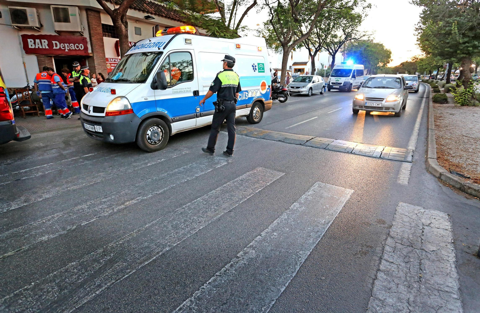 Chapín es una zona donde se producen frecuentes atropellos. En la imagen, uno de ellos.