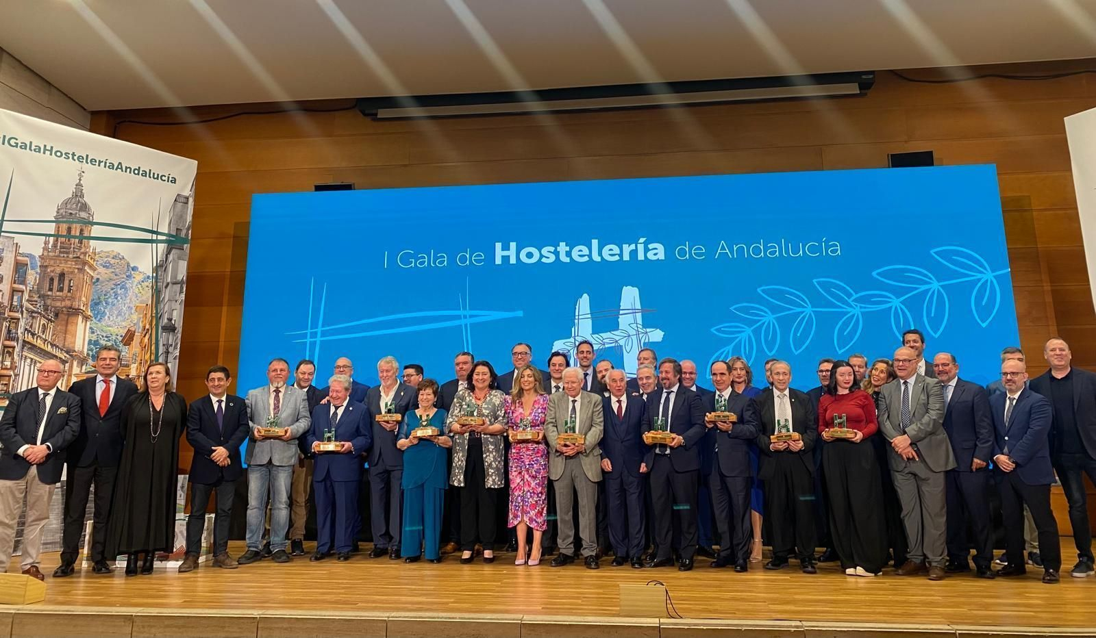 Premiados de la I Gala de Hostelería de Andalucía.