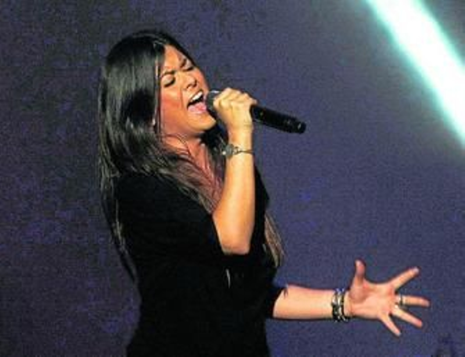 Vanesa Martín, en uno de sus conciertos.