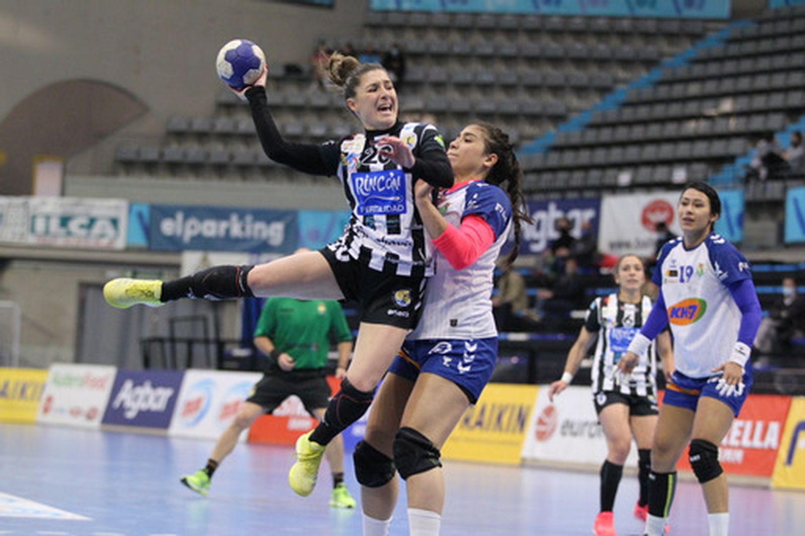 Espe López, en el partido en Granollers.