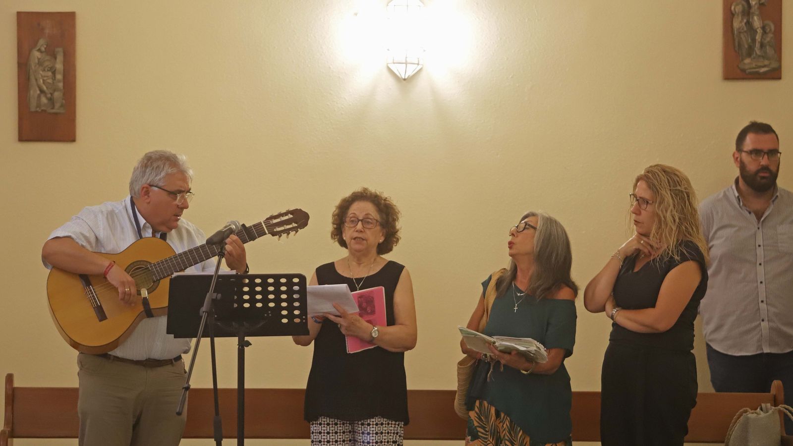 Fotos de la bendición de la nueva Cruz de Lampedusa en Algeciras