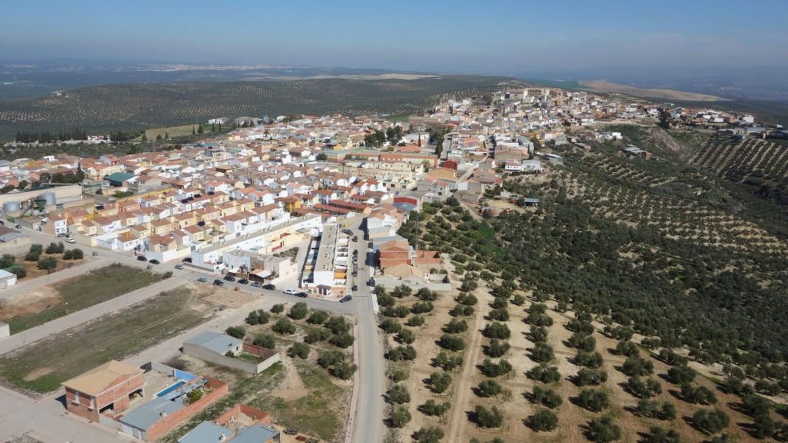 Vista panorámica del municipio jienense de Carboneros.