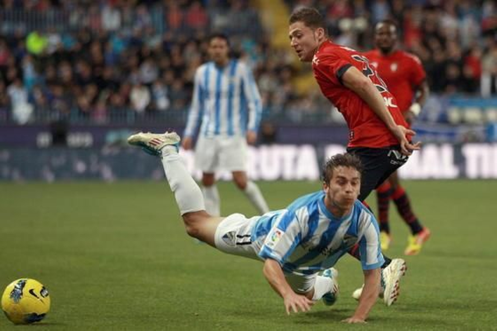 El gol de Juanmi puso las tablas a un partido donde el Málaga lo hizo y deshizo todo. 

Foto: AFP