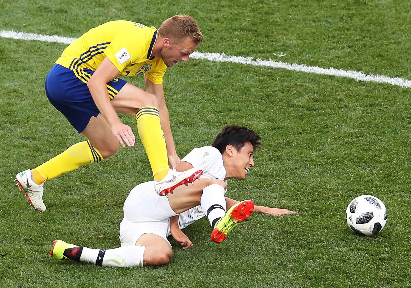 Las imágenes del Suecia-Corea del Sur