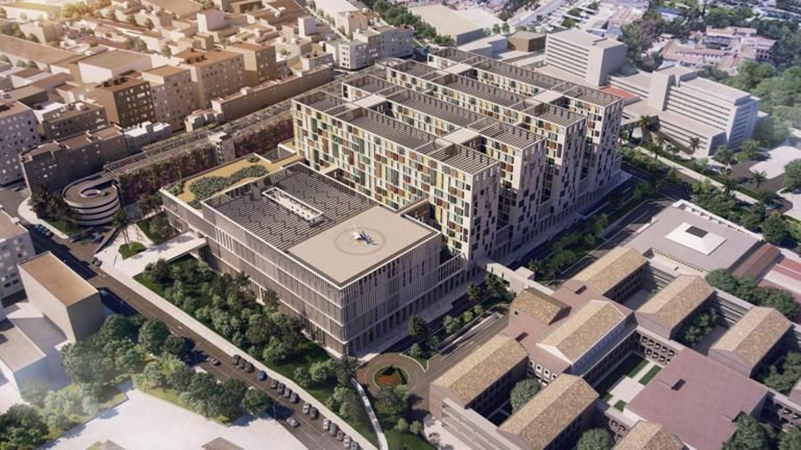 Proyecto del nuevo hospital de Málaga.