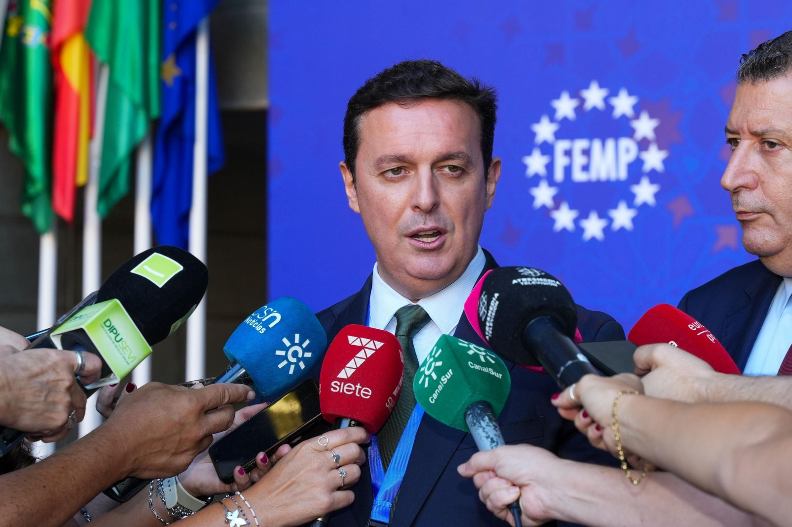 Javier Aureliano García, presidente del PP de Almería y de la Diputación.