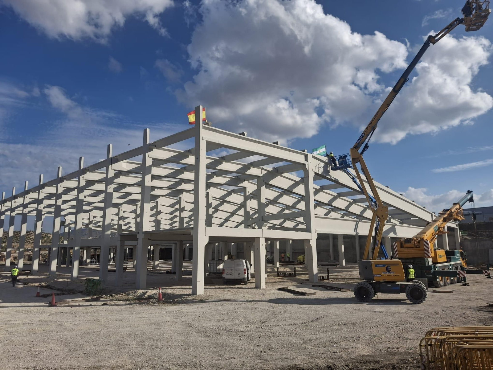 Estructura de la lavandería de la futura Ciudad Sanitaria de Jaén.