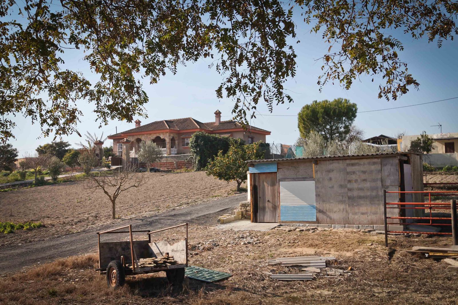 Imagen retrospectiva de uno de los caminos rurales de Las Tablas.