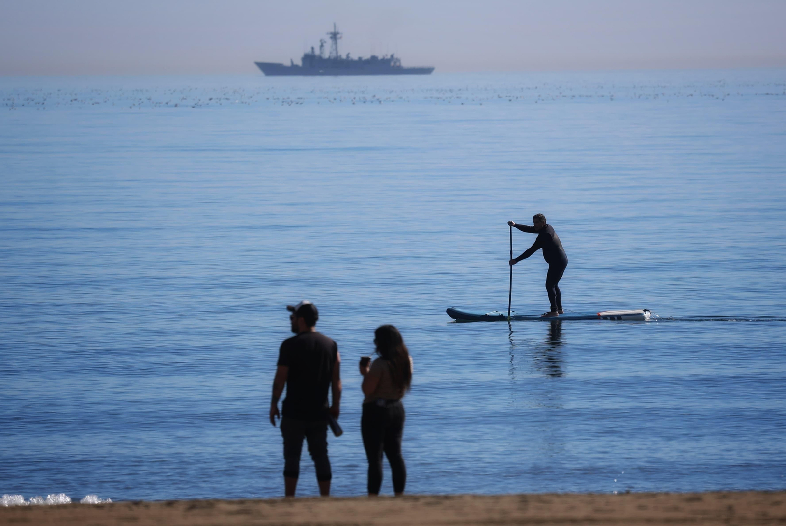 Ambiene en las playas de Málaga en la recta final de enero. Ambiene en las playas de Málaga en la recta final de enero.