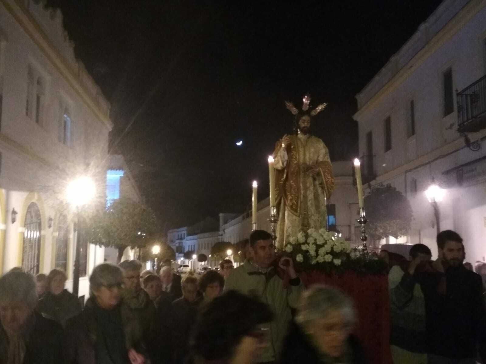 El Cristo del Amor por las calles de Aracena.