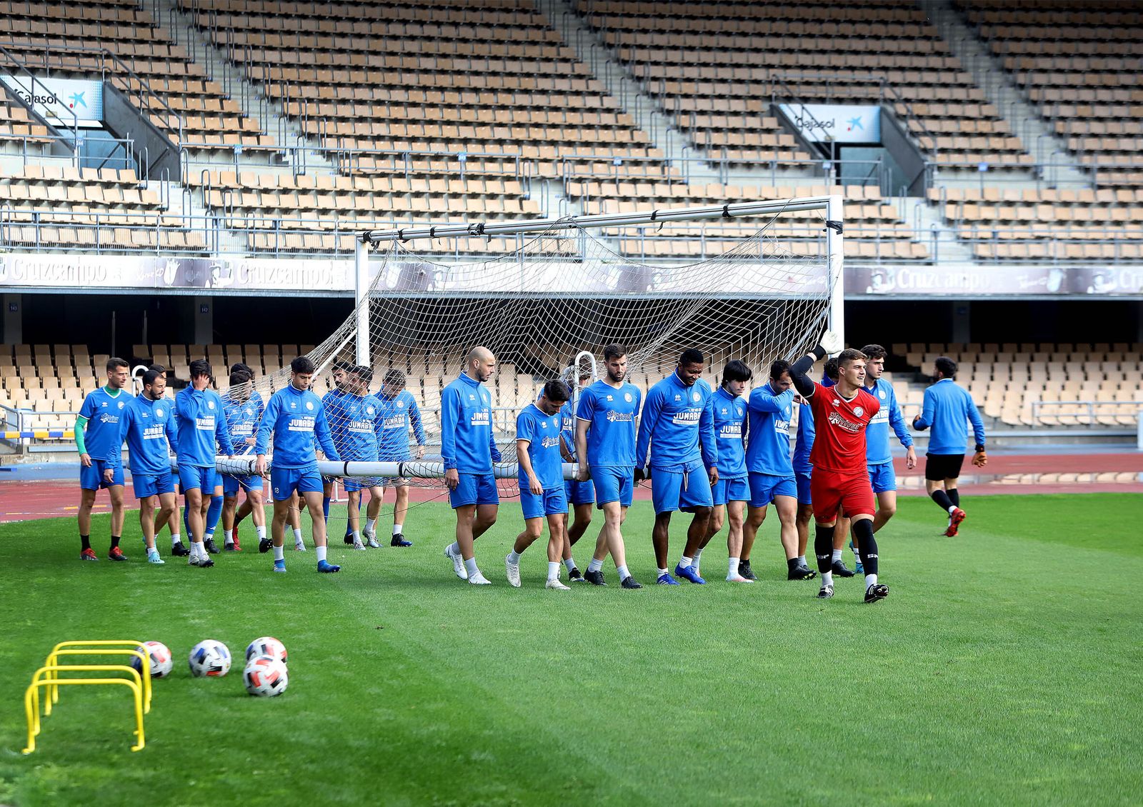 Entrenamiento del Xerez DFC en Chapín.