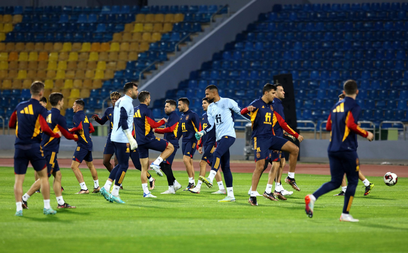 Entrenamiento de España en Jordania