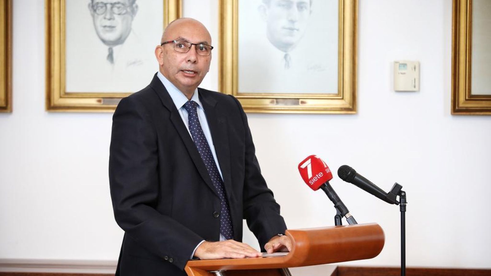 El nuevo jefe de la Policía Local, durante su intervención.