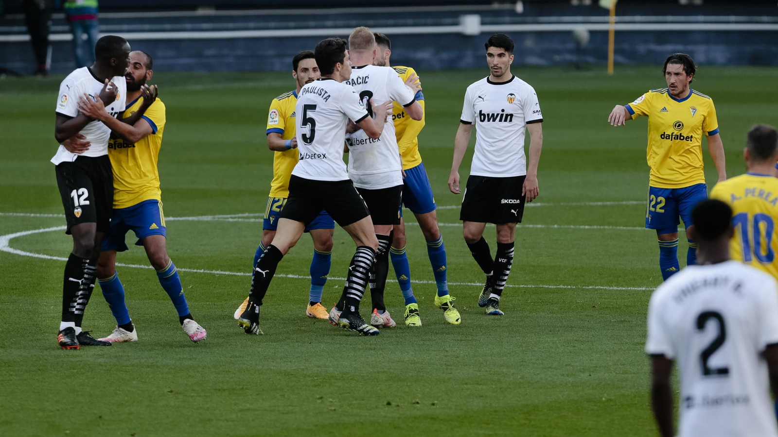 Las Imágenes del partido Cádiz-Valencia