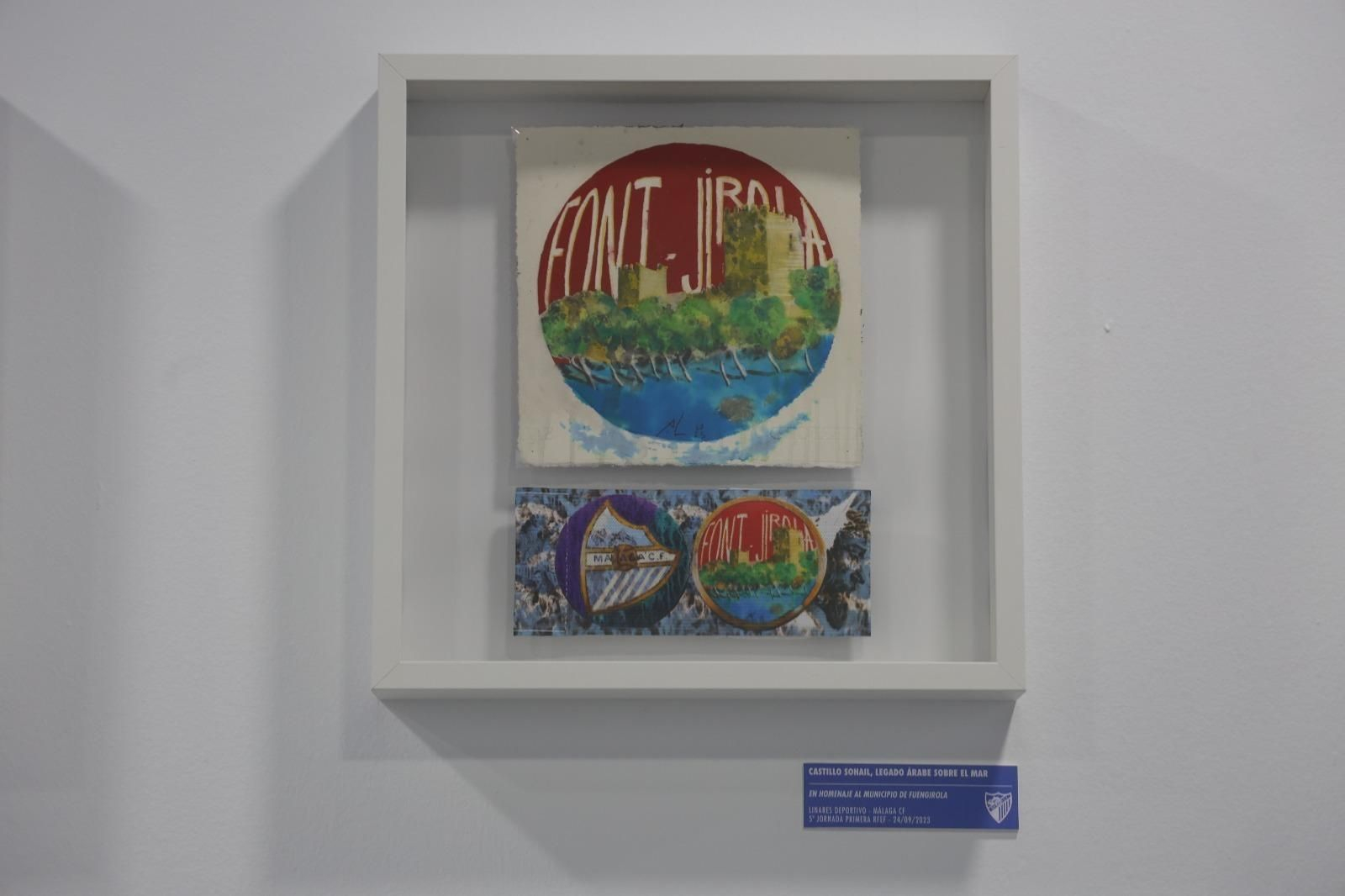 Brazaletes obras de arte del Málaga CF para la provincia