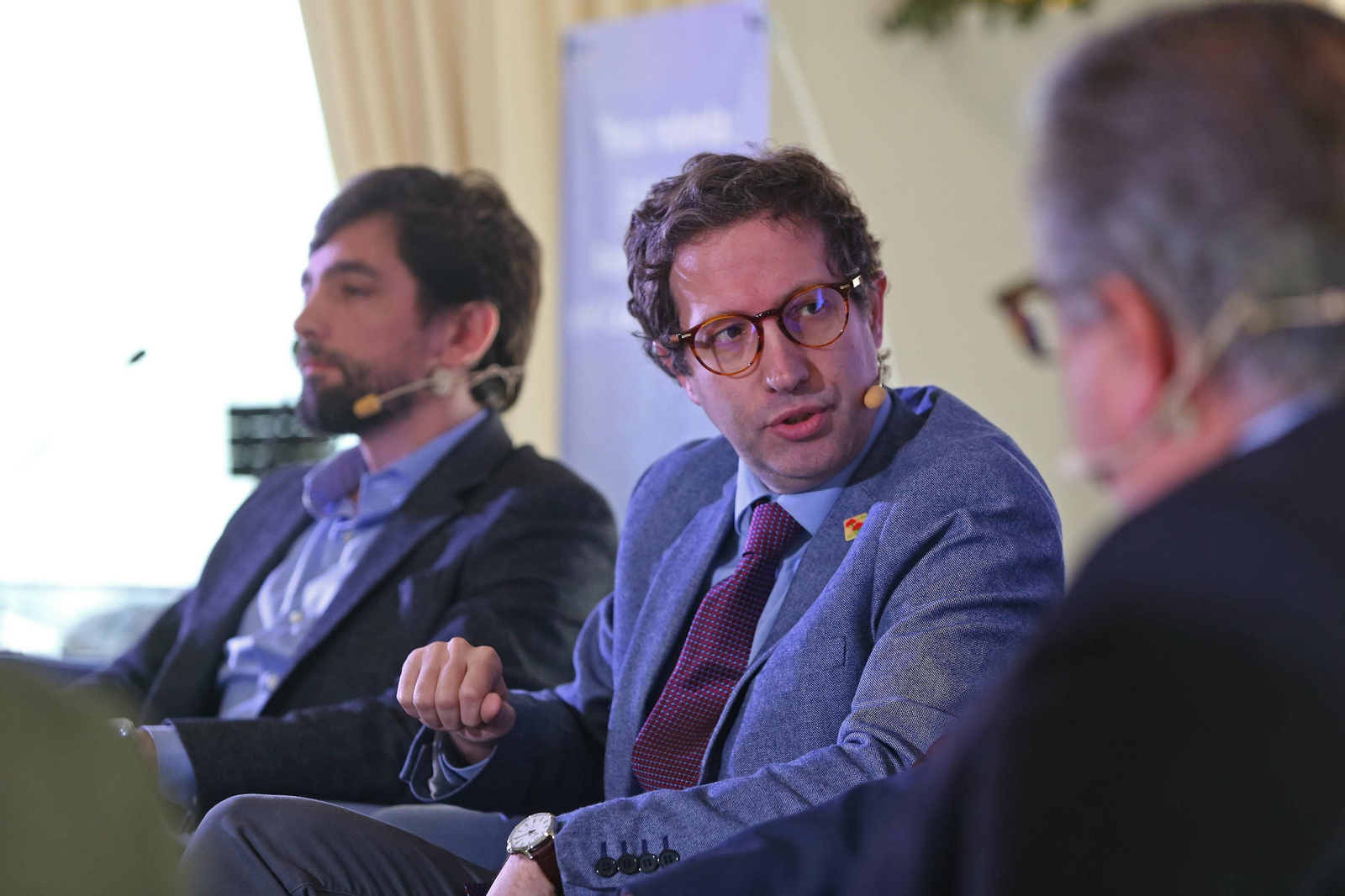 Domènec Ruiz, eurodiputado del Partido Socialista, durante la mesa redonda sobre el Brexit.