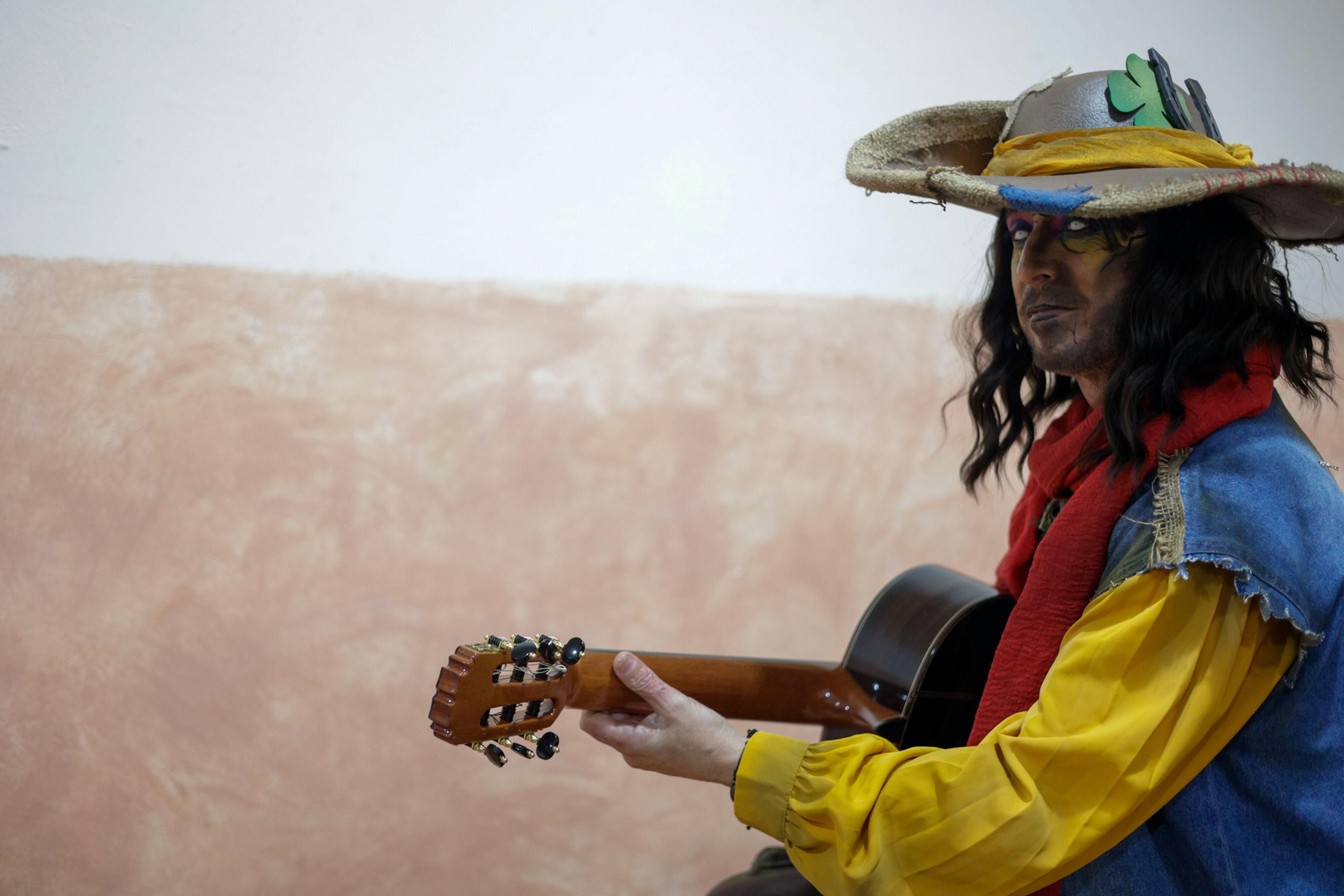 El ambiente en los camerinos del teatro.