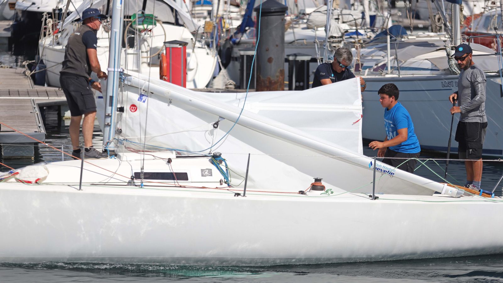 Fotos de la jornada del domingo en el XV Campeonato de España de J80 en La Línea