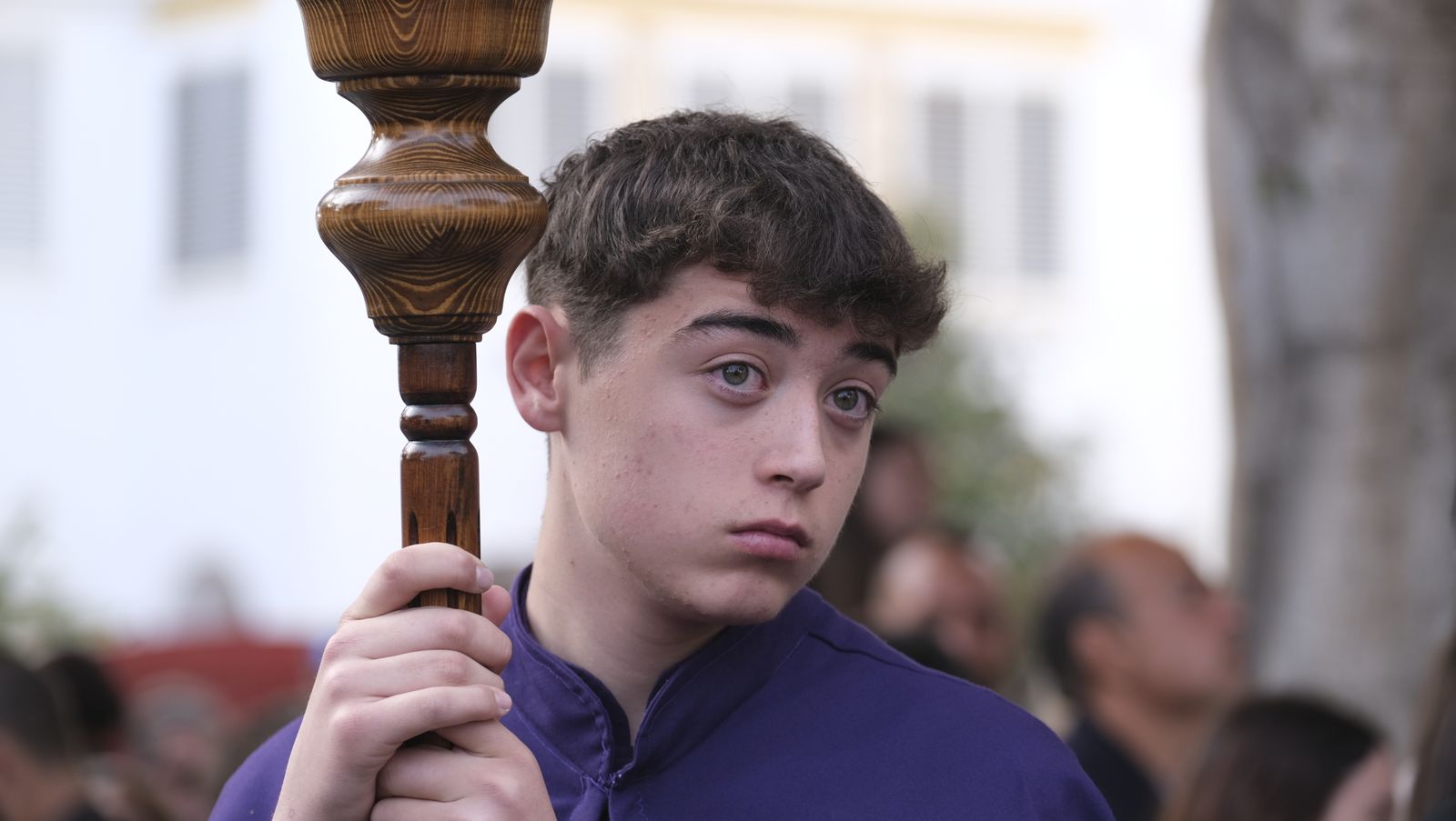 La procesión del Encuentro por las calles de Almería, en imágenes