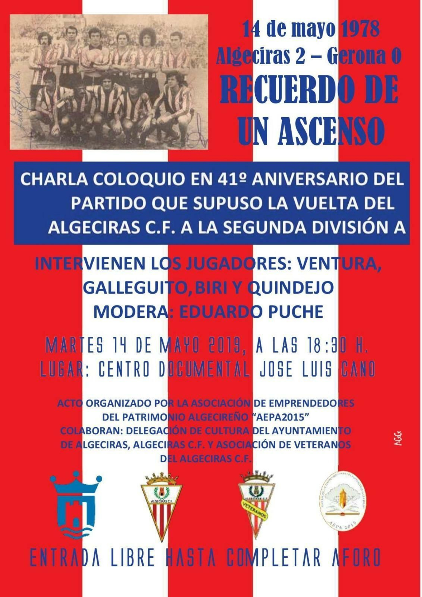Cartel anunciador de la cita para los algeciristas Cartel anunciador de la cita para los algeciristas