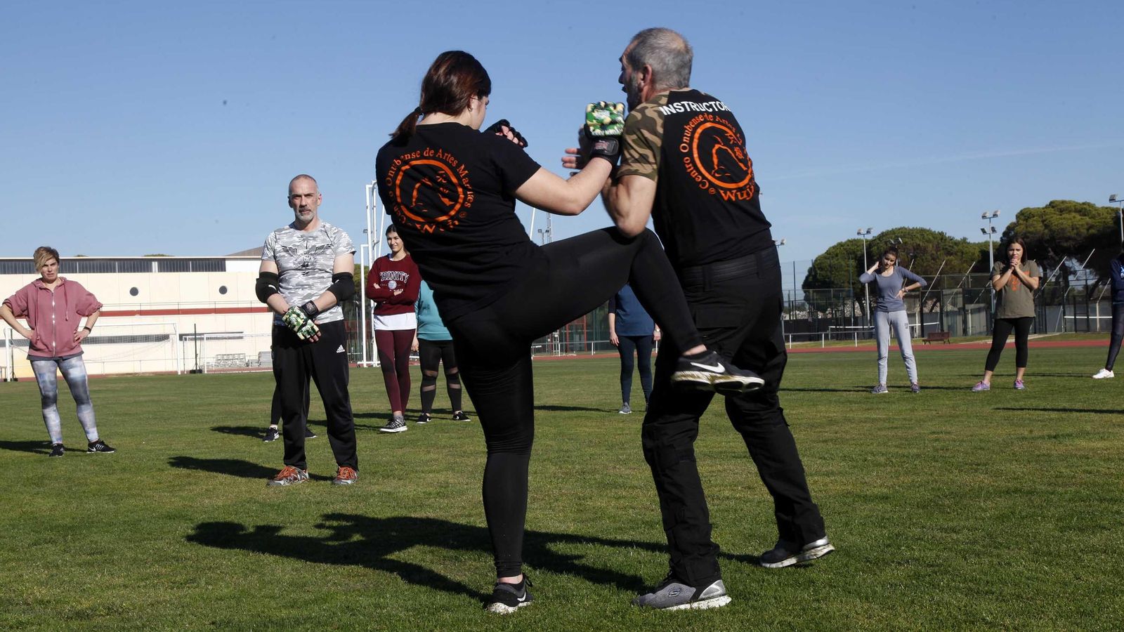 Demostración de defensa personal.