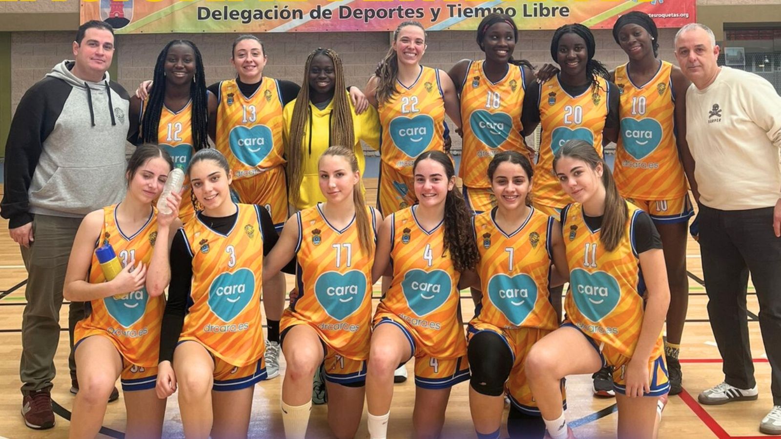 El conjunto femenino del CB La Mojonera, tras la victoria en el derbi almeriense.