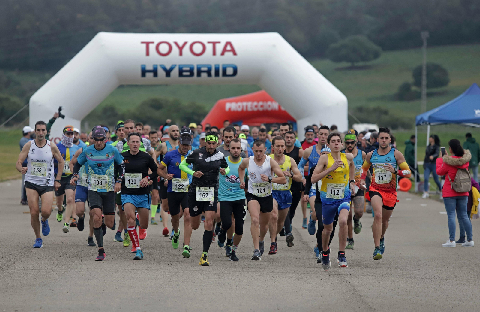 Un momento de la salida de la Subida a las Corzas.