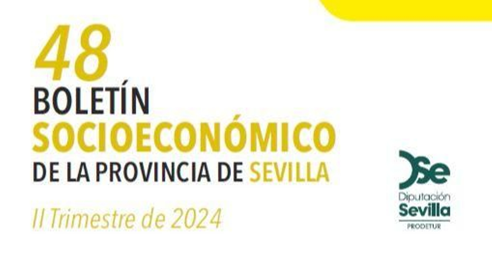 Portada de la edición número 48 del Boletín Socioeconómico de la Provincia de Sevilla.