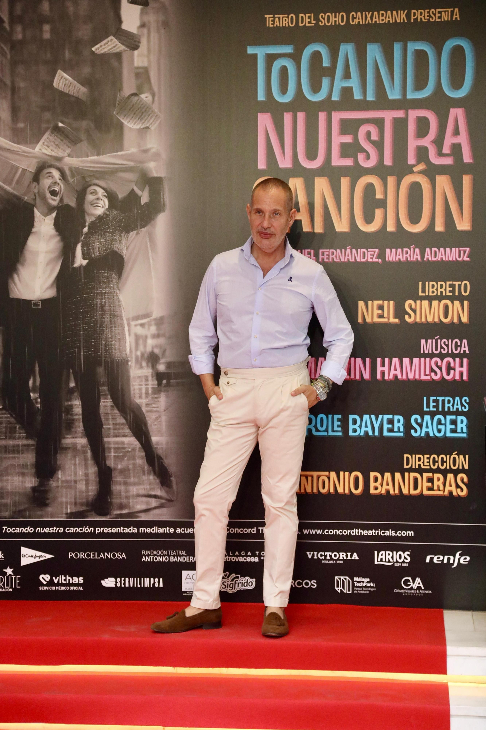 El estreno de 'Tocando nuestra canción', el nuevo musical de Antonio Banderas, en fotos