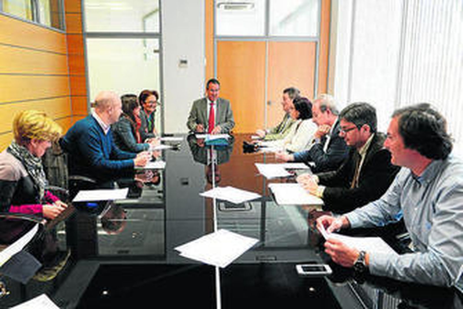 Un instante de la Gerencia de Urbanismo celebrada ayer.