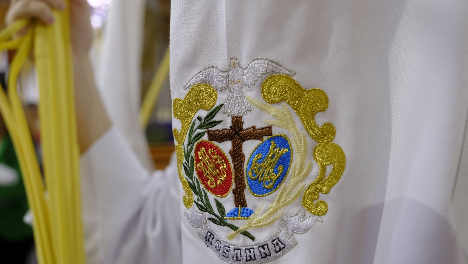 La Borriquita procesiona por las calles de Almería, en imágenes