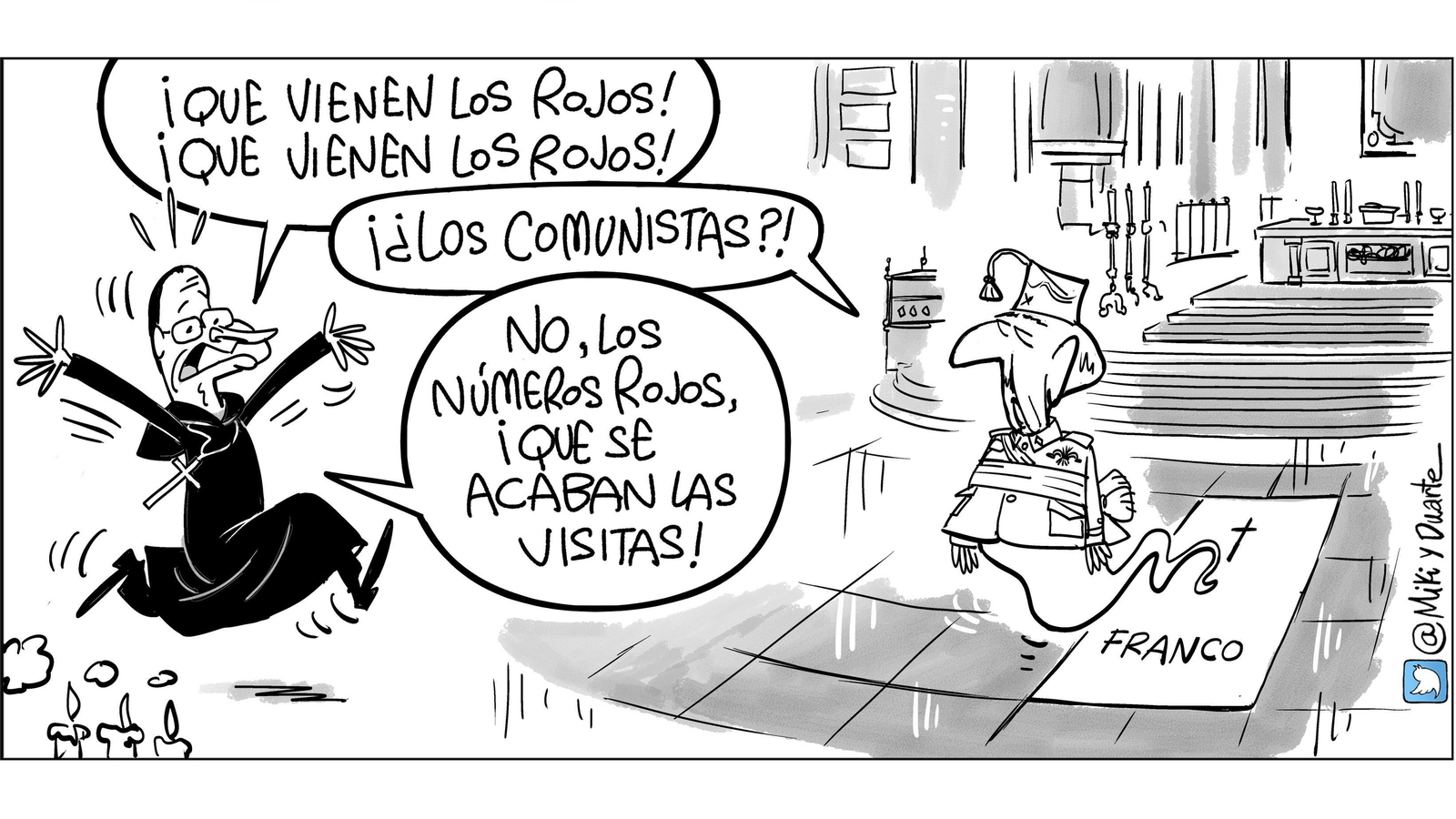La exhumación de Franco, viñeta a viñeta