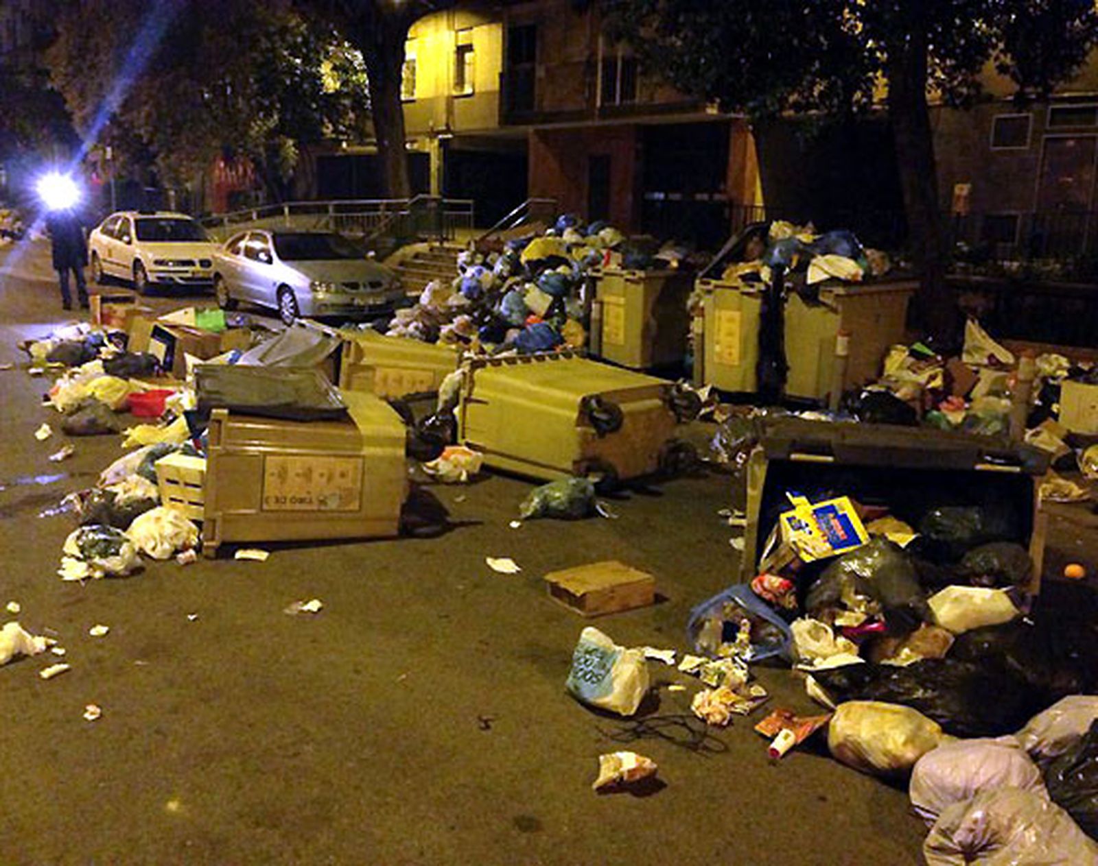 Imágenes de la huelga de Lipasam