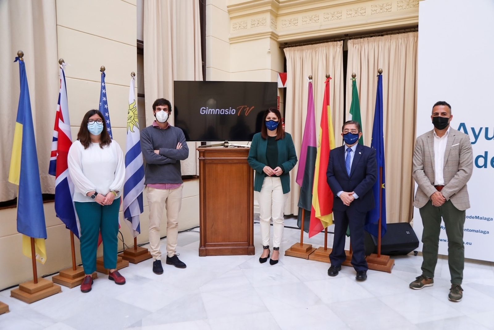 Foto del acto de presentación de la nueva iniciativa del Ayuntamiento de Málaga.