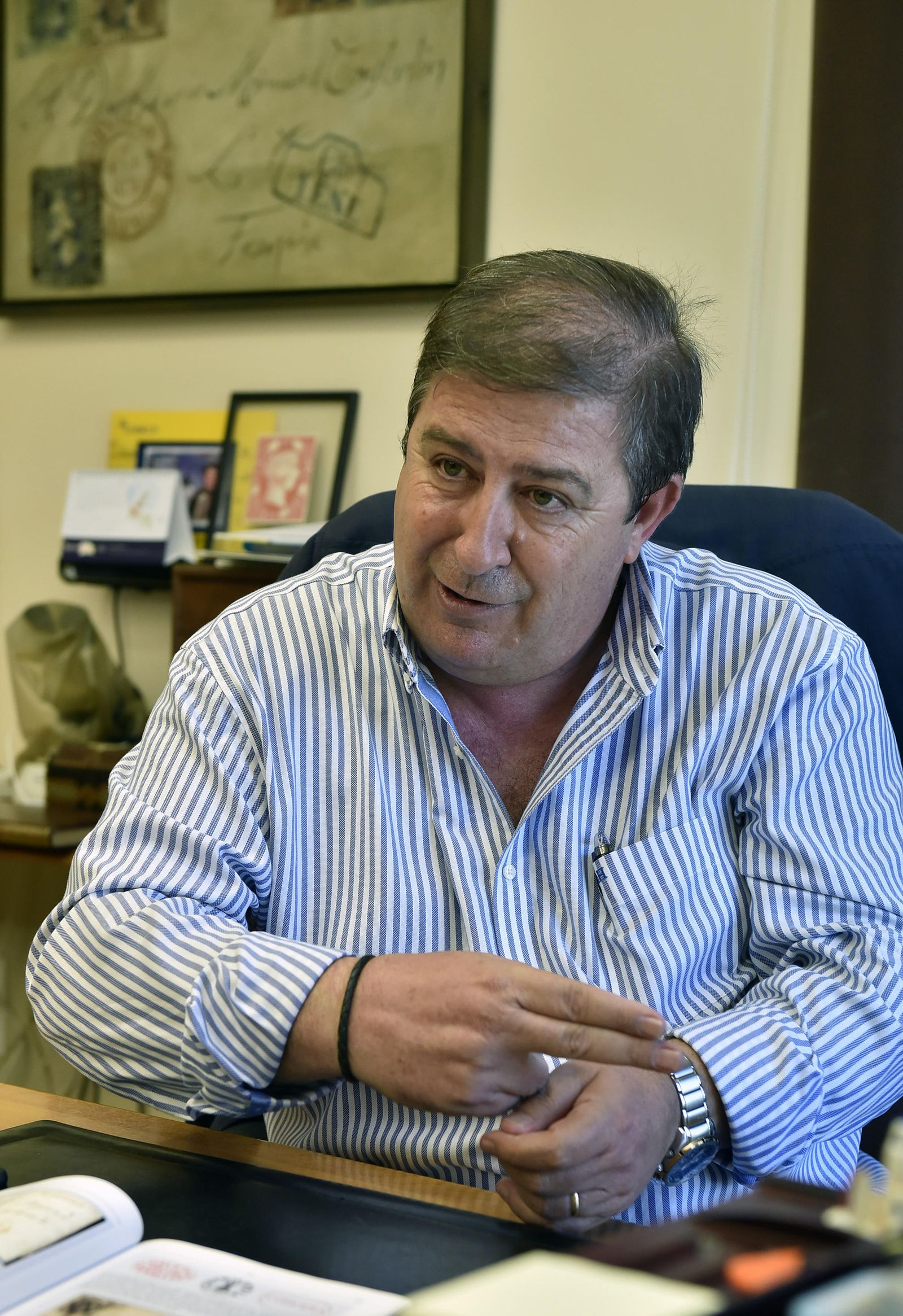 Mario Mirman durante la entrevista.