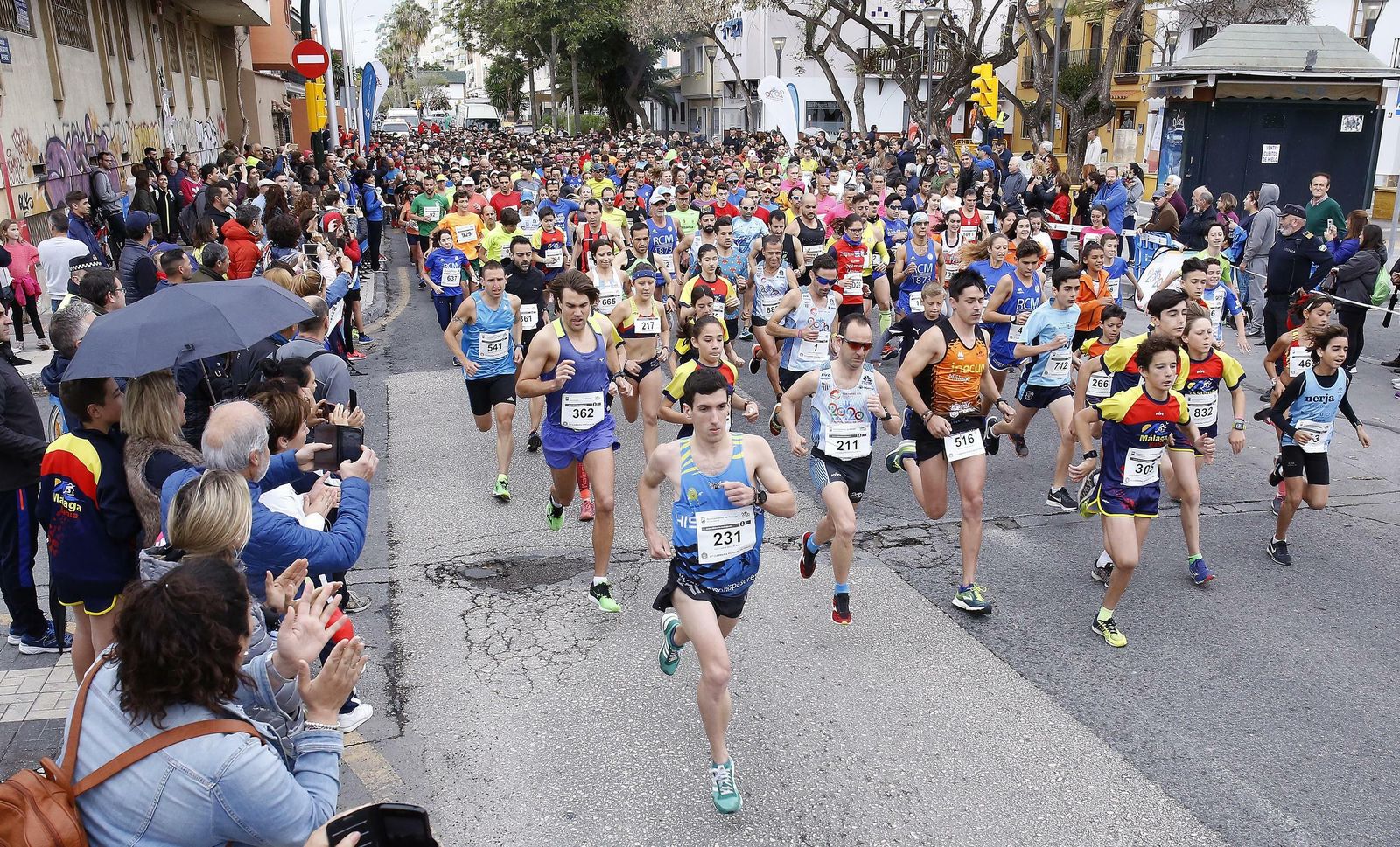 Imagen del inicio de la carrera.