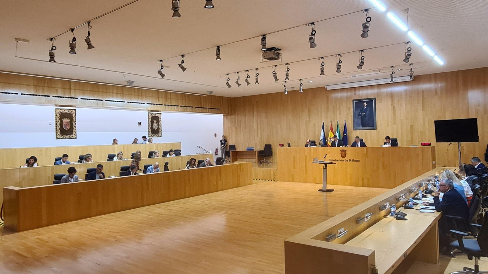 Imagen del pleno del mes de octubre de la Diputación  de Málaga.