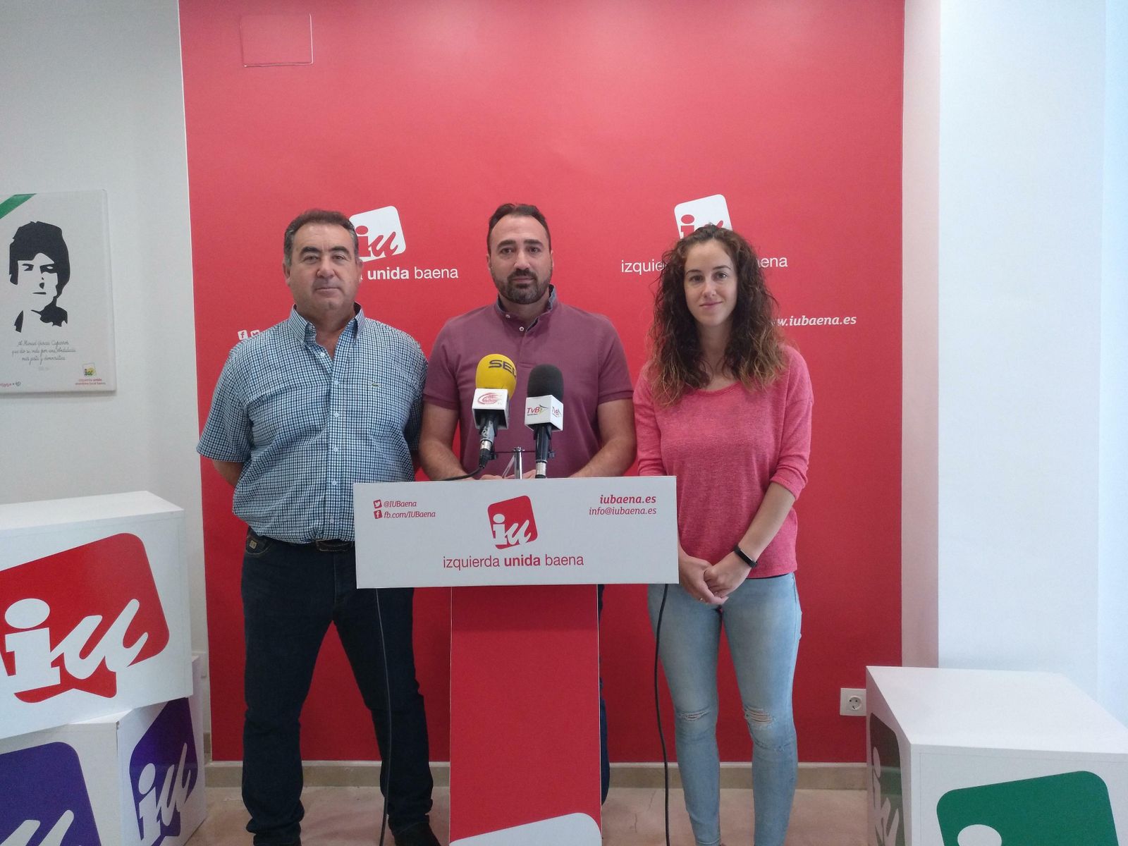 Rueda de prensa de IU Baena.