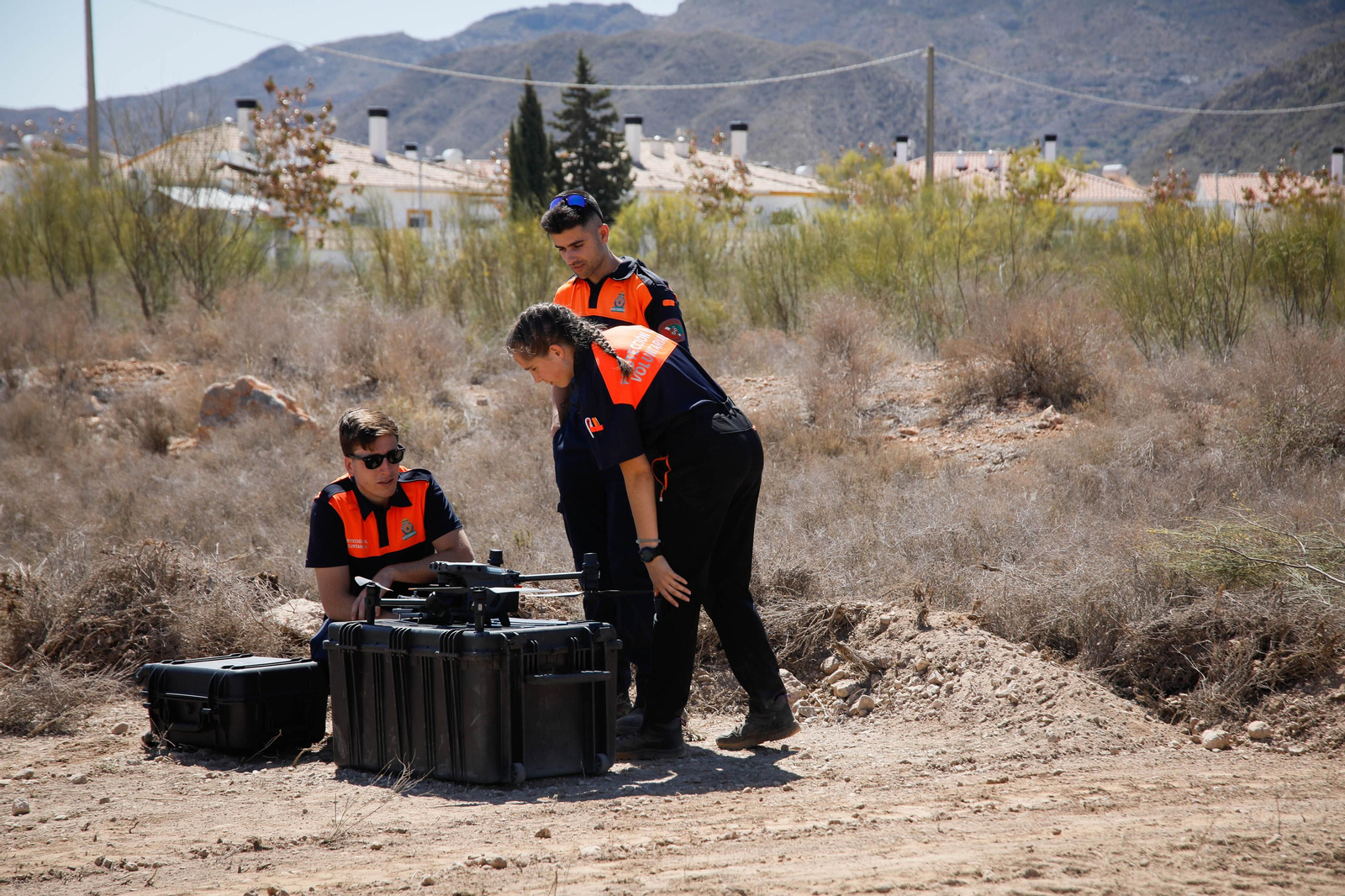 Así se ha vivido el simulacro de incendio forestal en Turre