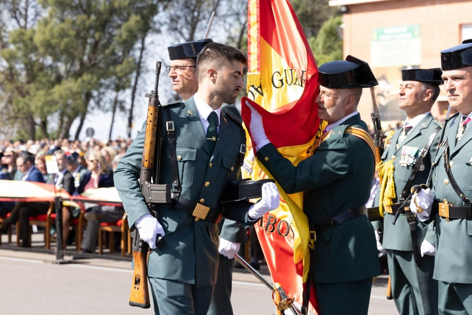 Jura de bandera de la 130ª promoción de guardias civiles de la Academia de Baeza