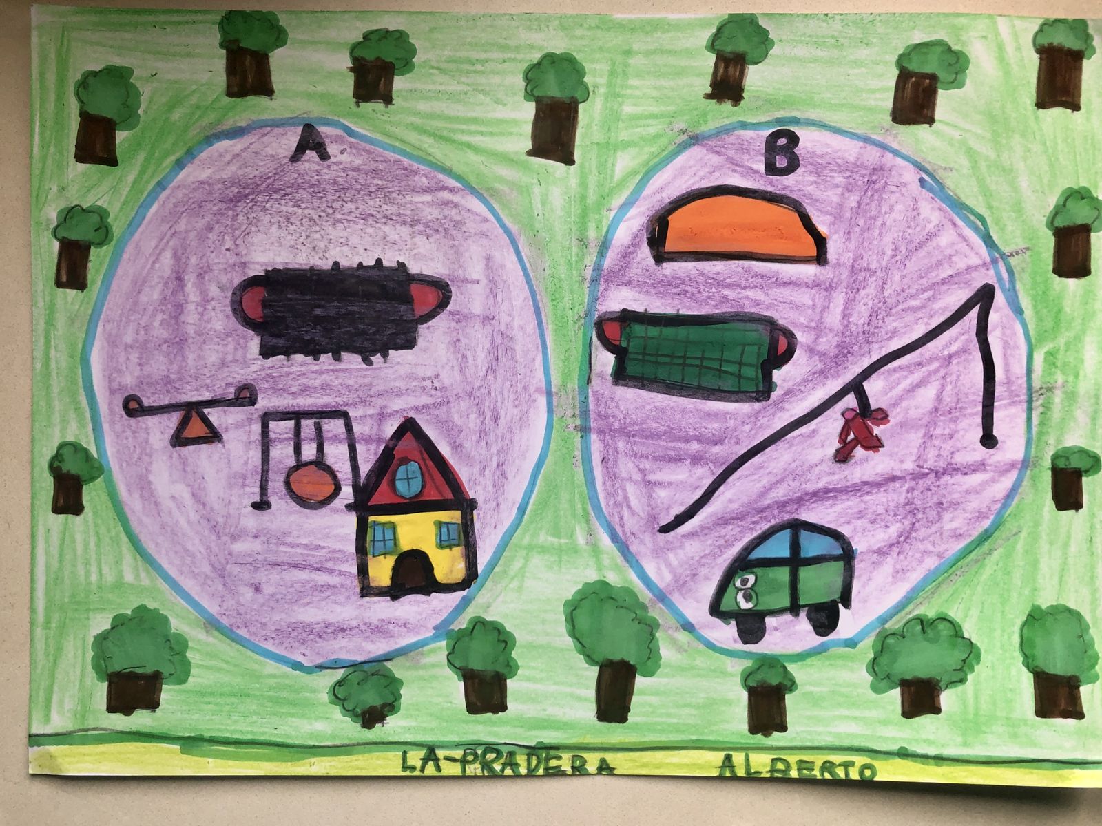 Así imaginan los niños de Montilla el futuro parque Tierno Galván, 'la pradera'