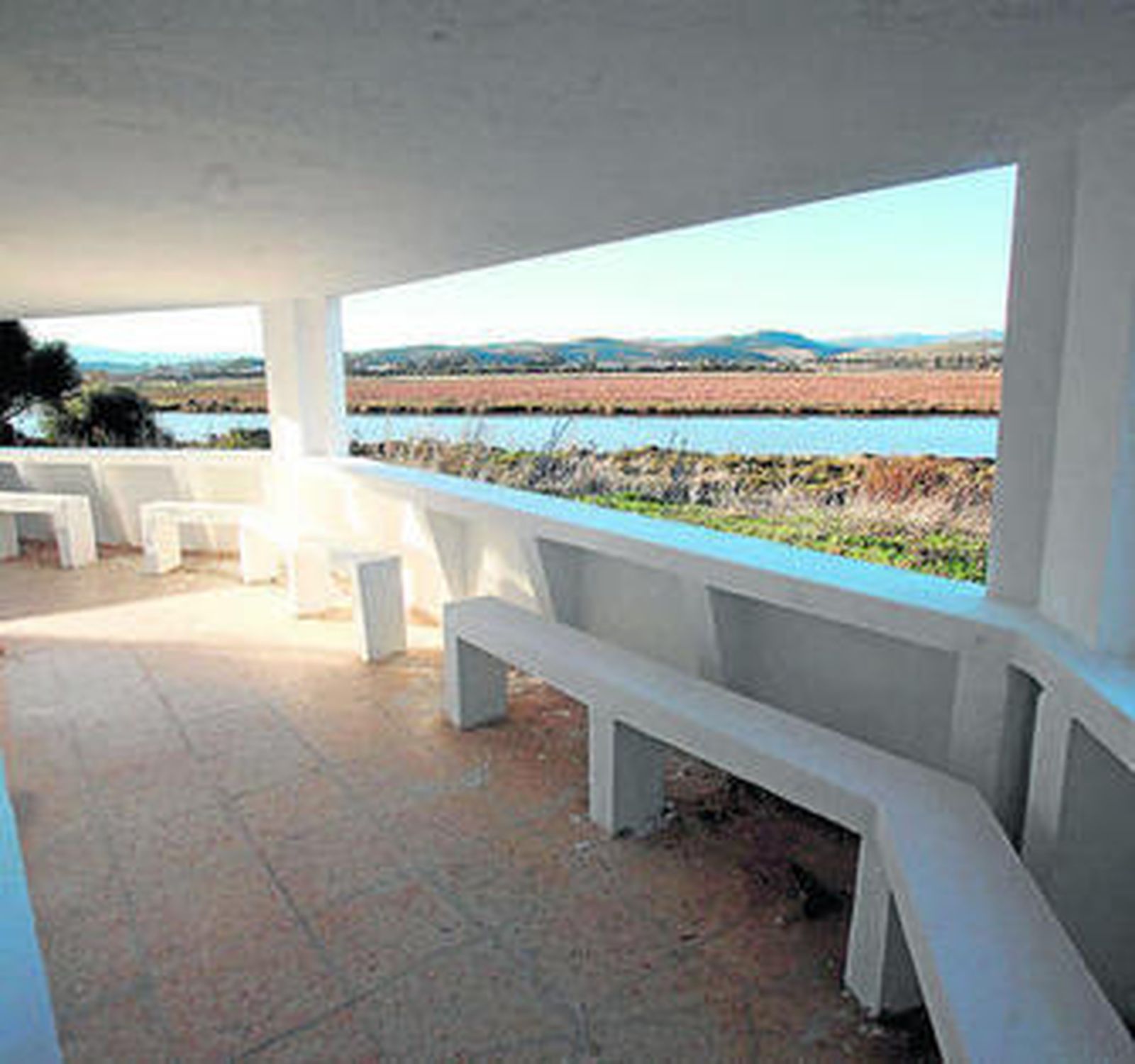 Imagen de ayer del observatorio del parque del Torrejón.